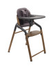 Chaise haute évolutive 3-en-1 en bois Bugaboo Giraffe "Bois chaud/Gris" 