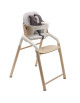 Chaise haute évolutive 3-en-1 en bois Bugaboo Giraffe "Bois neutre/Blanc"