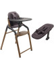 Chaise haute bébé évolutive 4-en-1 en bois Bugaboo Giraffe "Bois chaud/Gris"