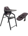 Chaise haute bébé évolutive 4-en-1 en bois Bugaboo Giraffe "Noir"