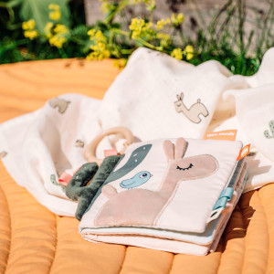 Livre bébé d'éveil sensoriel en tissu "Lalee le Lama" Done by Deer