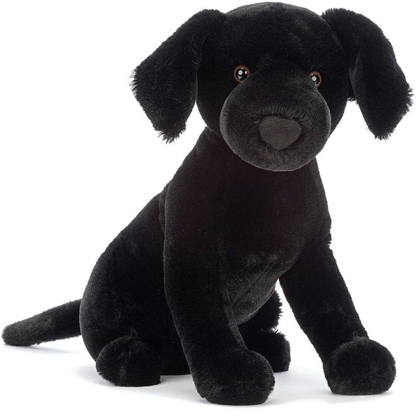 Peluche Chien Pippa le Labrador Noir (24 cm)