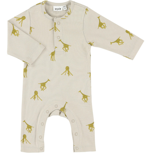 Pyjama bébé sans pieds en coton bio "Groovy Girafe"