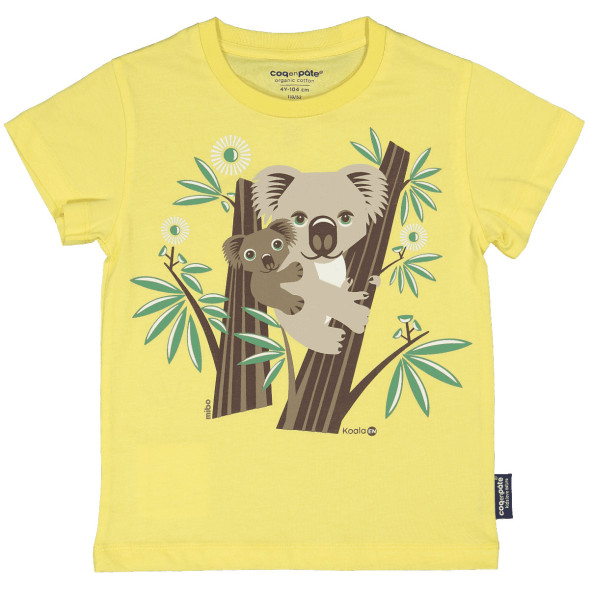T-shirt manches courtes en coton bio "Mibo Koala"