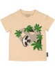 T-shirt manches courtes en coton bio "Mibo Paresseux"