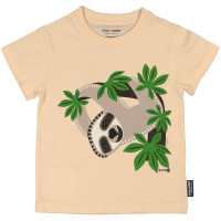 T-shirt manches courtes en coton bio "Mibo Paresseux"