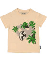 T-shirt manches courtes en coton bio "Mibo Paresseux"