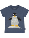 T-shirt bébé manches courtes en coton bio "Mibo Pingouin" Coq en Pâte