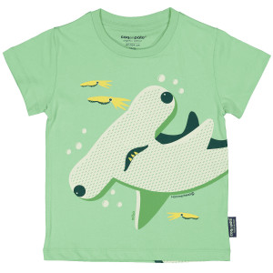 T-shirt bébé manches courtes en coton bio "Mibo Requin Marteau" Coq en Pâte