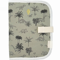 Protège carnet de santé en coton Edgar "Baby T-rex" Milinane
