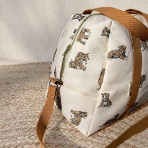 Sac à langer en coton Joseph "Tigre Marron" Milinane