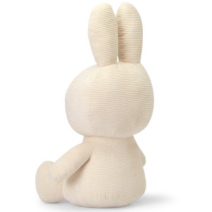 Peluche géante lapin Miffy en velours côtelé "Blanc" (70 cm) Bon Ton Toys