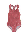 Maillot de bain fille 1 pièce anti-UV en nylon recyclé "Ocean Corail" Fresk