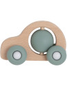 Voiture en bois et silicone "Vert" (6-24 mois) Baby's only