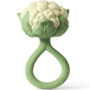 Hochet de dentition en caoutchouc naturel "Chou-Fleur" Oli & Carol