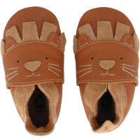 Chaussons bébé en cuir Soft Sole Bo-Buddies "Leo Ginger"