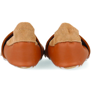 Chaussons bébé en cuir Soft Sole Bo-Buddies "Leo Ginger" Bobux