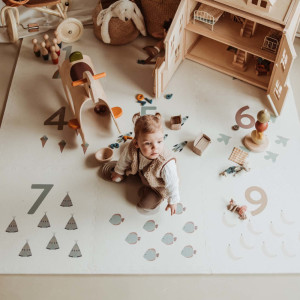 Tapis de jeu puzzle réversible en mousse "Chiffres" (180x180 cm) Play & Go