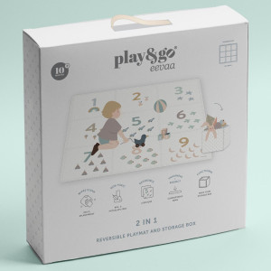 Tapis de jeu puzzle réversible en mousse "Chiffres" (180x180 cm) Play & Go