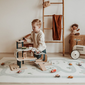 Tapis de jeu puzzle réversible en mousse "Roadmaps" (120x180 cm) Play & Go