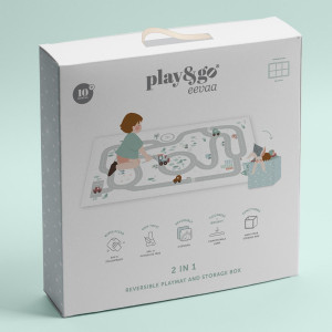 Tapis de jeu puzzle réversible en mousse "Roadmaps" (120x180 cm) Play & Go