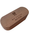 Boite en bois de noyer massif "Mes petites dents de lait"
