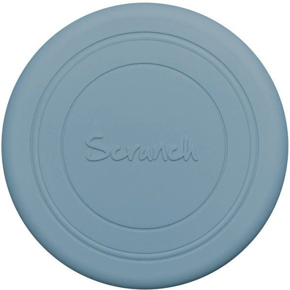 Frisbee en silicone recycable "Bleu Canard"