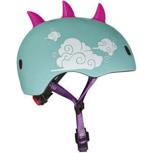 Casque de vélo bébé fille "Dragon 3D" avec LED (48/53cm) Micro