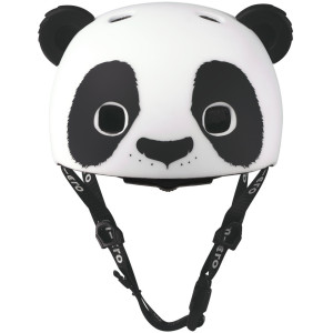 Casque velo bébé "Panda" avec lumière LED (46/50cm) Micro