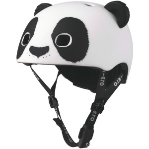 Casque velo bébé "Panda" avec lumière LED (46/50cm) Micro
