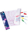 Set de table à colorier et dessiner en silicone Mini "Sirène" + Feutres Super Petit