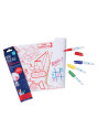 Set de table enfant à colorier et à dessiner en silicone Mini "Construction" + Feutres Super Petit
