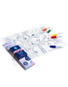 Set de table à colorier en silicone "Arbre Magique" + Feutres