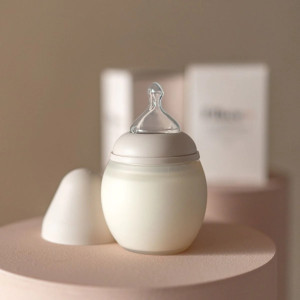 Biberon anti-colique en silicone Bibrond "Sand (240ml) Elhée