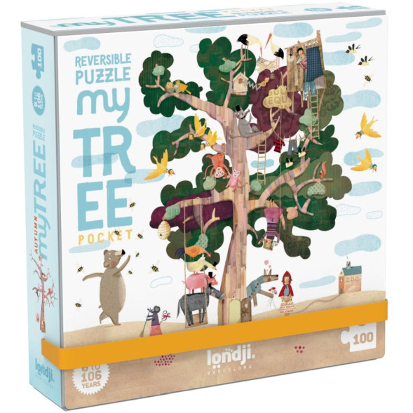Puzzle enfant 100 pièces réversible Pocket "My Tree" (6 ans et +)