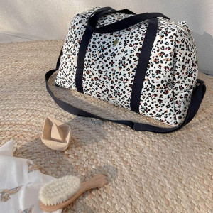 Sac à langer en coton Joseph "Leopard" Milinane
