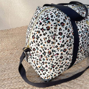 Sac à langer en coton Joseph "Leopard" Milinane