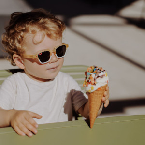 Lunettes de soleil enfant Mini Edie "Jaune Pastel" Hello Hossy