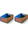 Caisses de rangement pliables Weston S "Eden Mix" (x2)