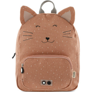 Sac à dos enfant A4 (31 cm) en coton hydrofuge "Mrs Chat" Trixie Baby