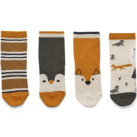 Chaussettes courtes enfant en coton Silas "Artic mix" (x4)