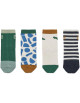 Chaussettes courtes enfant en coton Silas "Paint Stroke" (x4)