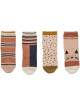 Chaussettes courtes enfant en coton Silas "Rose Mix" (x4)