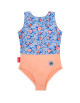Maillot de bain fille anti-UV 1 pièce "Champêtre"