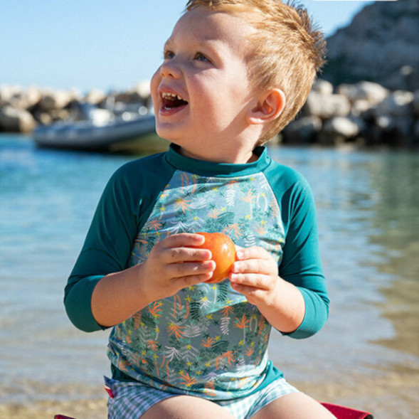 Tee-shirt bébé anti-UV manches longues "Lago Piratuba"