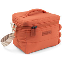 Sac repas isotherme matelassé en PET recyclé "Croco Corail"