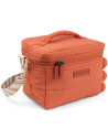 Sac repas isotherme matelassé en PET recyclé "Croco Corail"