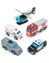 Set de véhicules en bois "Emergency" Tender Leaf Toys