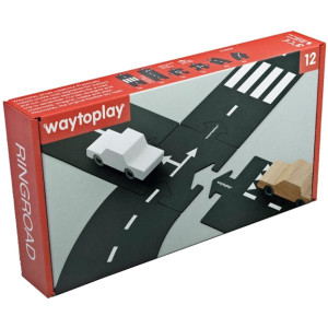 Circuit de voiture enfant flexible et extérieur  "Ringroad" (12 pièces) Waytoplay