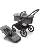 Base de poussette Bugaboo Fox5 châssis Noir/Gris Chiné